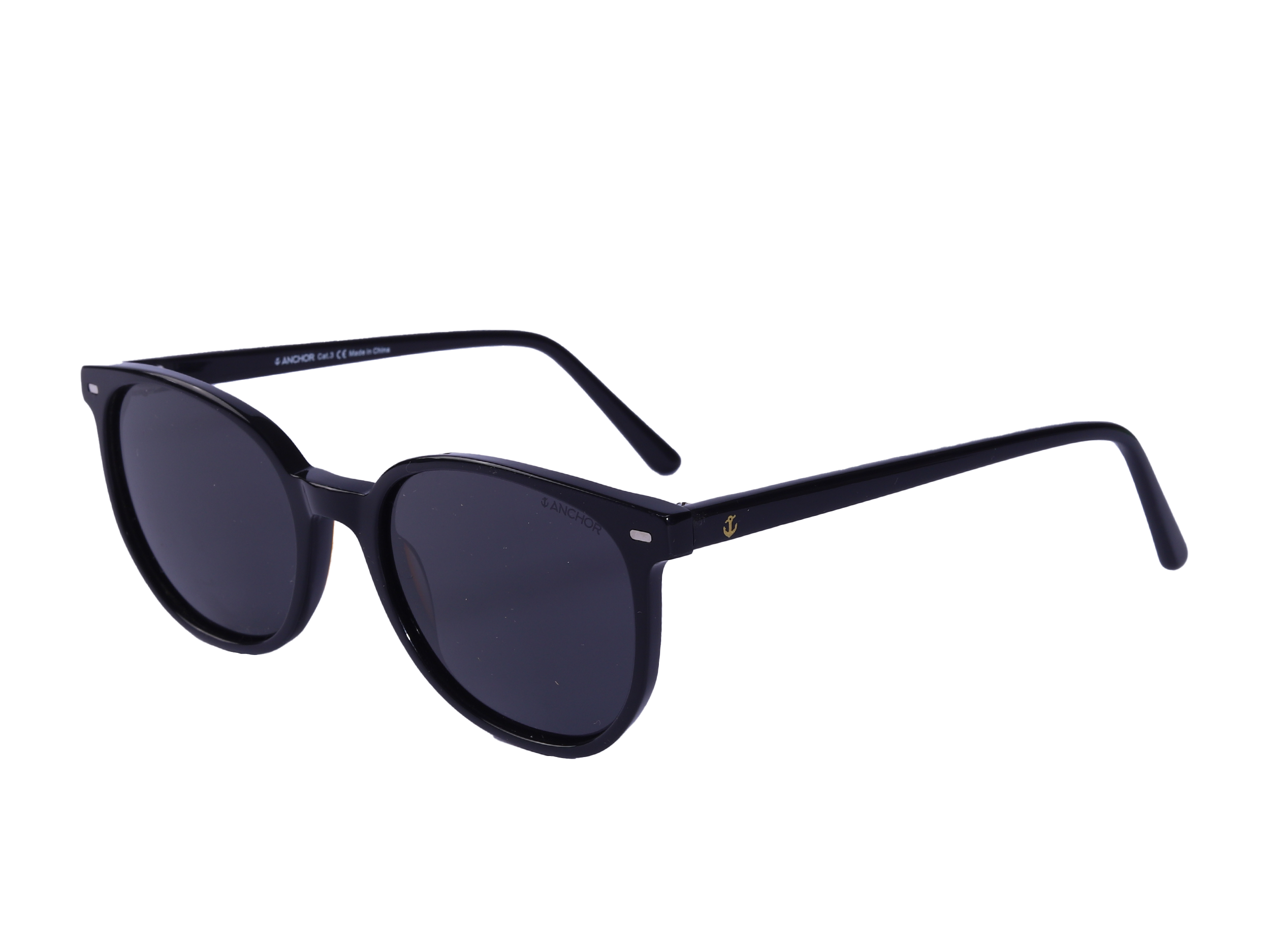 Anchor Round Sunglasses - GS5805 Black