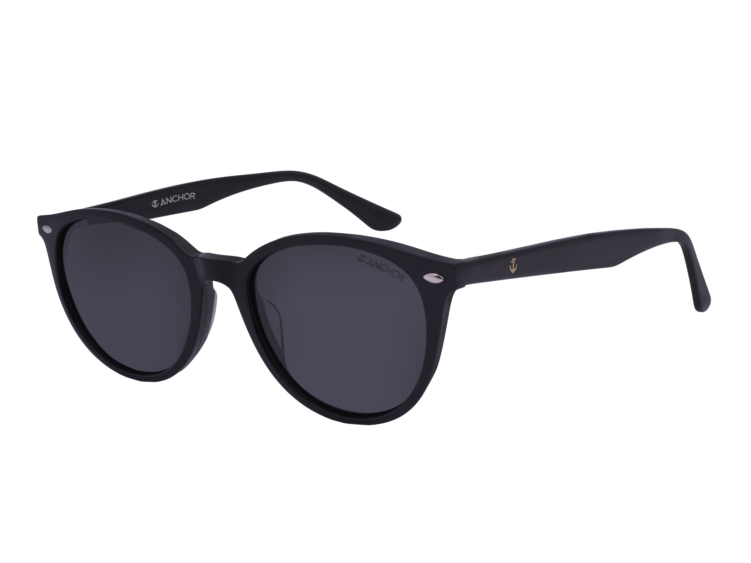 Anchor Round Sunglasses - GS5802 Black