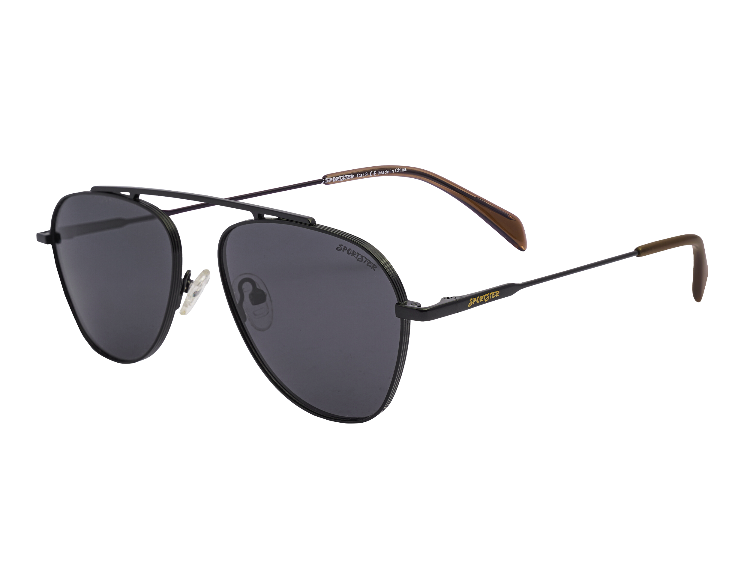 Sportster Round Sunglasses - GLT9109 Black