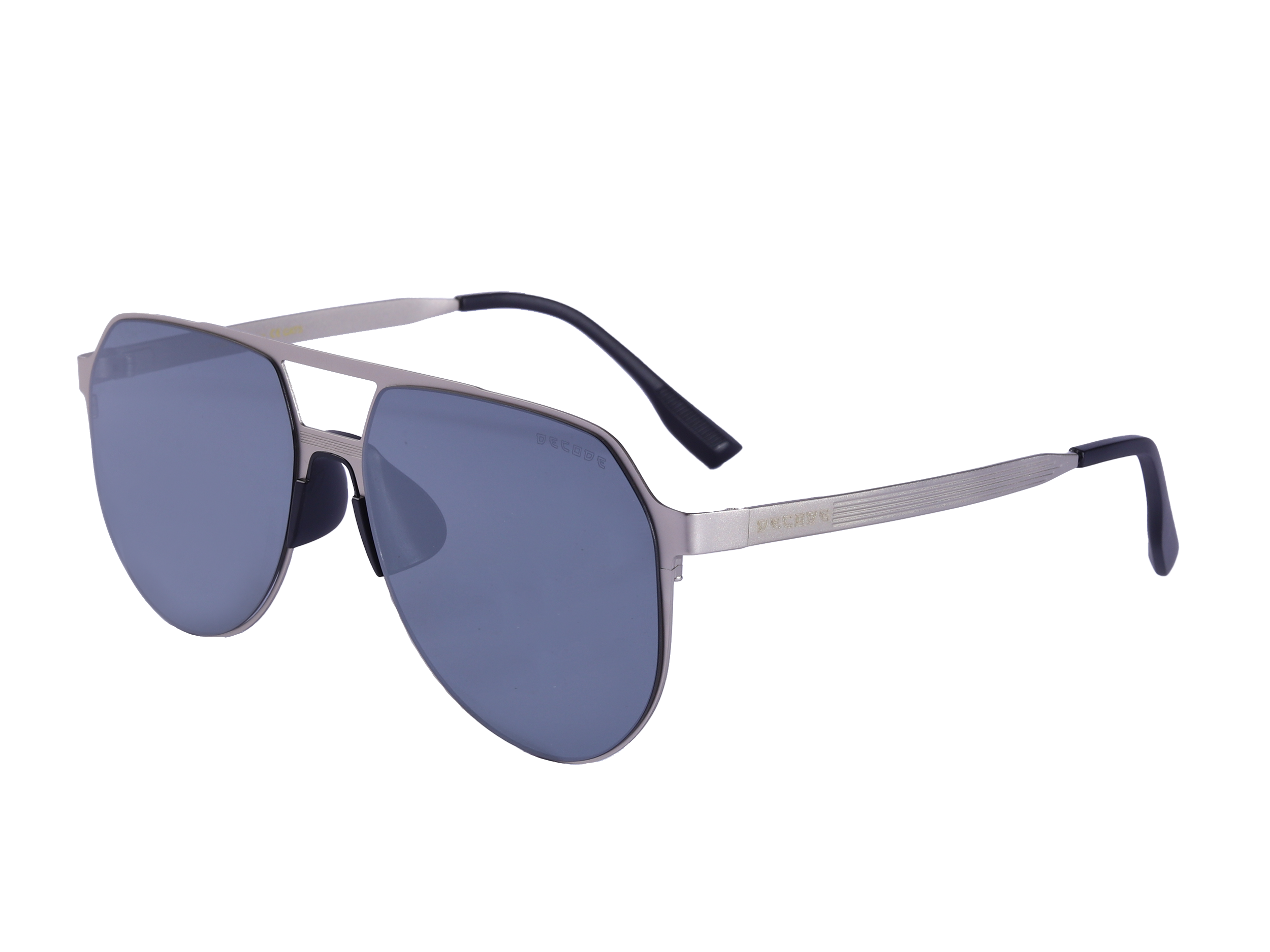 Decode Aviator Sunglasses - 2257/PLZ Silver