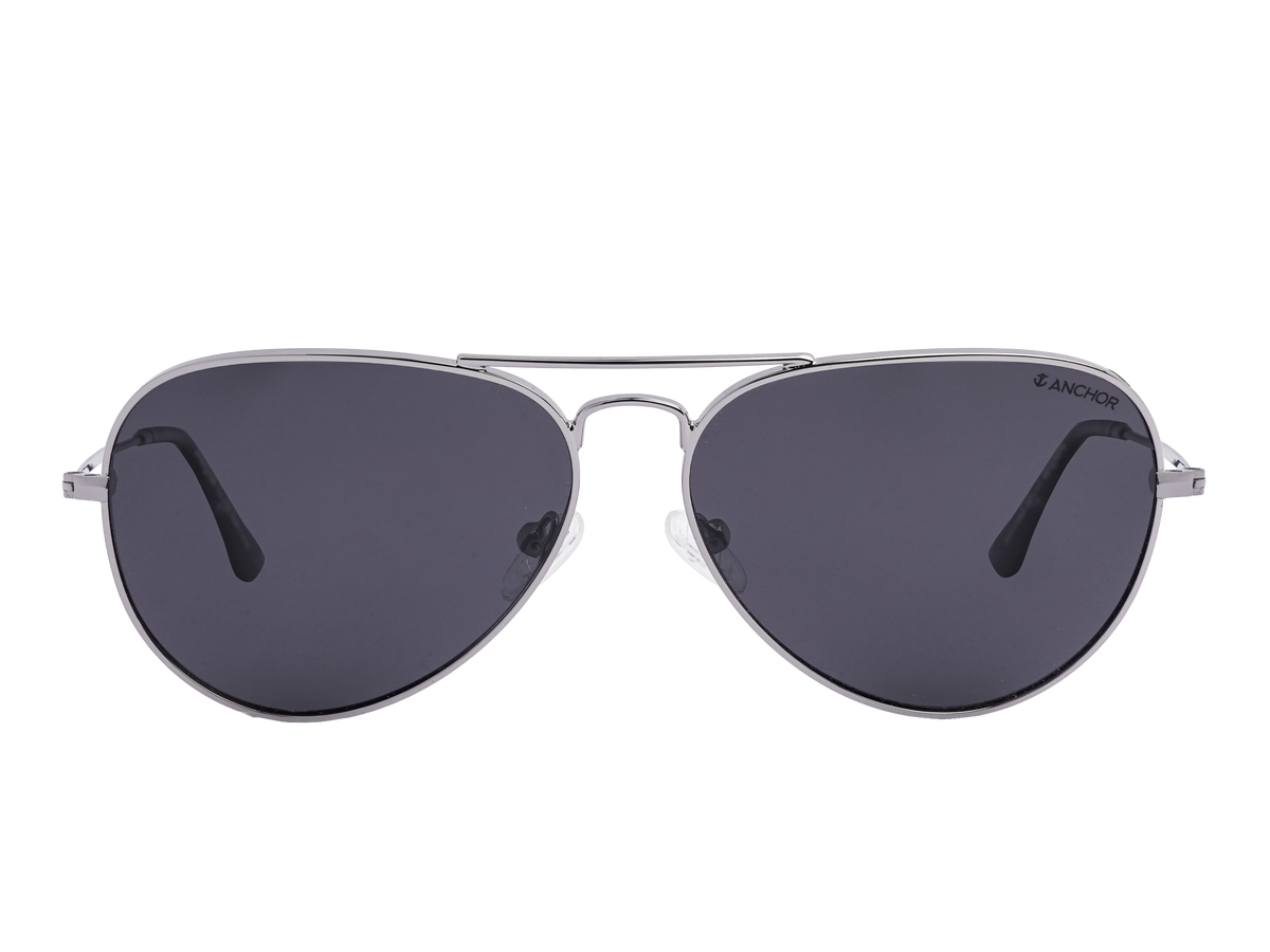 Glacee Black and Silver Aviator Sunglasses Alpina Glace Glasses - transparent gloss/black | BIKE24 main image 3