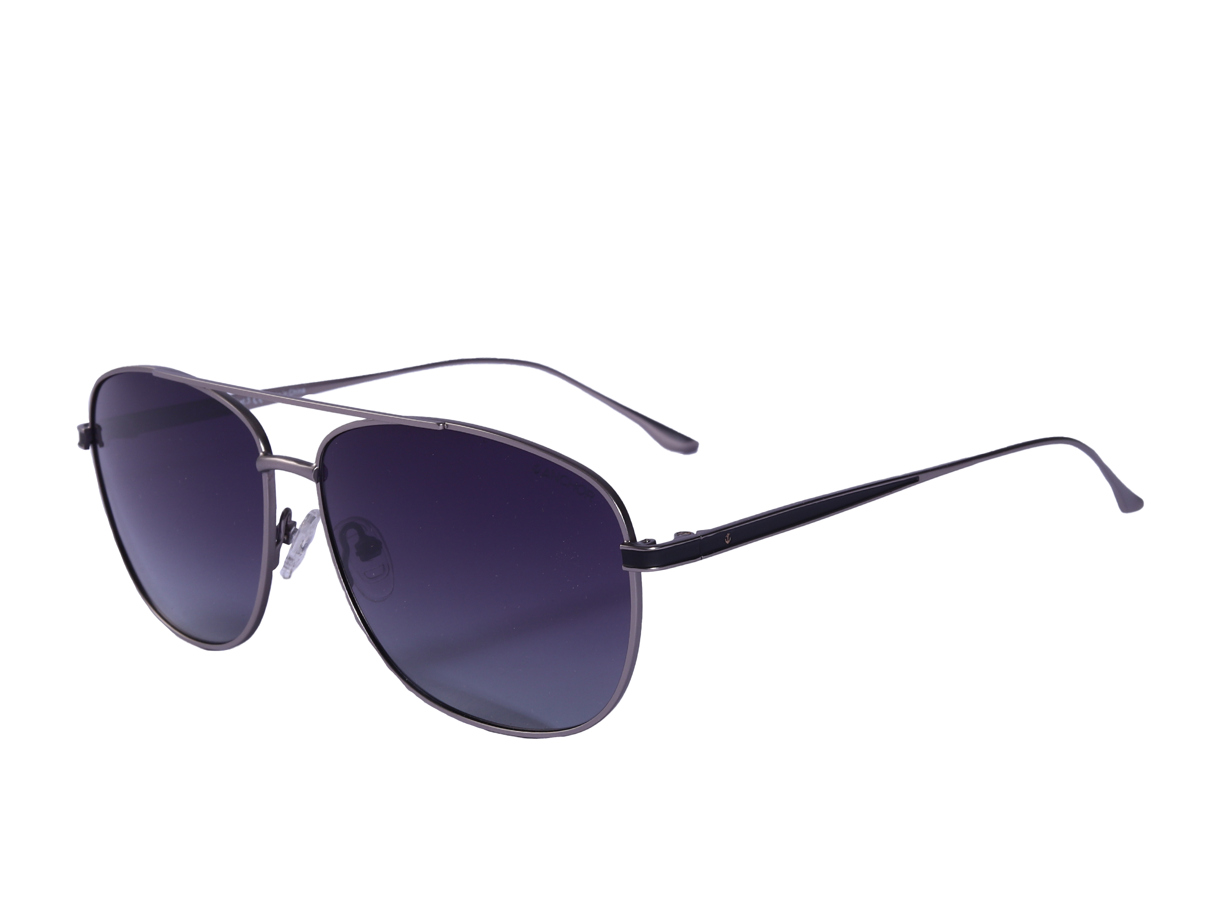 Anchor Round Sunglasses - GLT9093 Silver