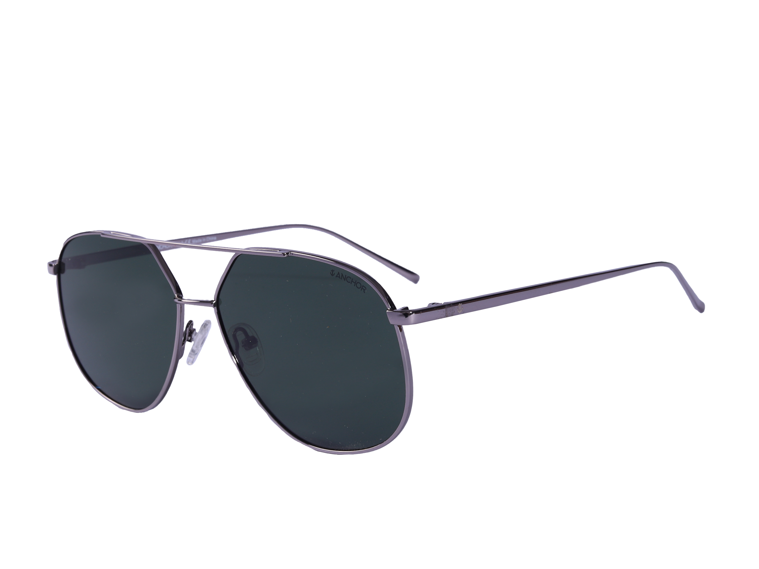 Anchor Round Sunglasses - GLT9134 Silver