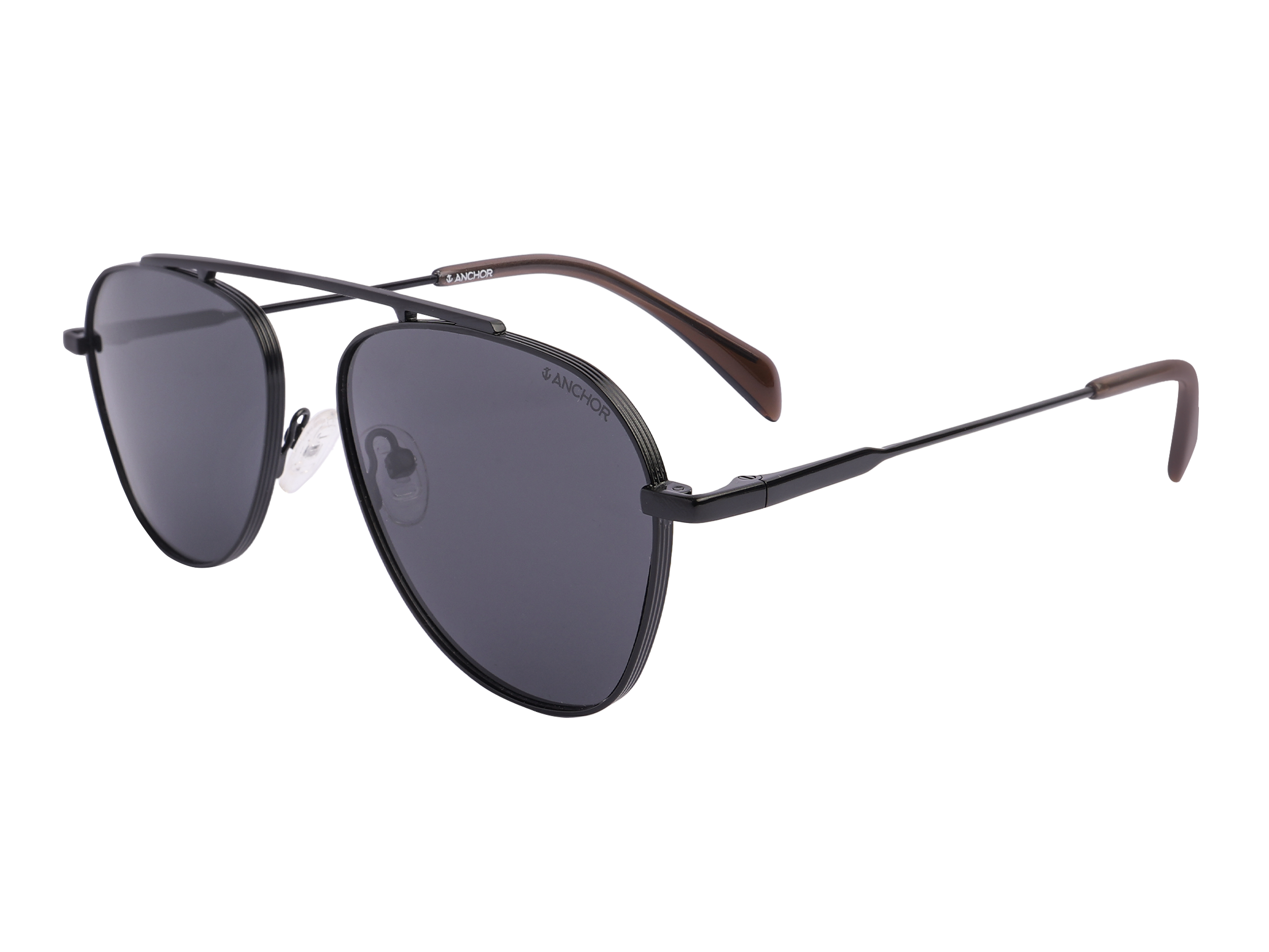 Anchor Round Sunglasses - GLT9109 Black